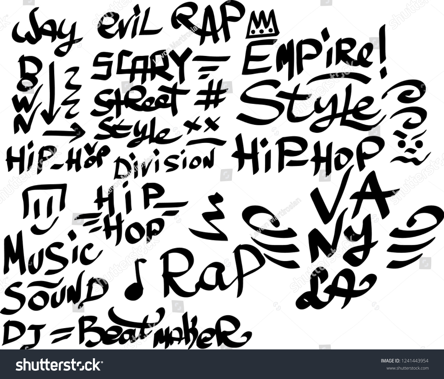 Detail Background Graffiti Hitam Putih Vector Nomer 33