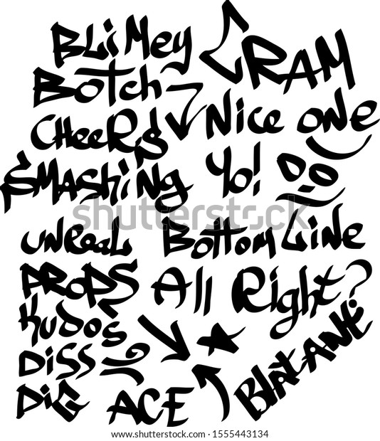 Detail Background Graffiti Hitam Putih Vector Nomer 39