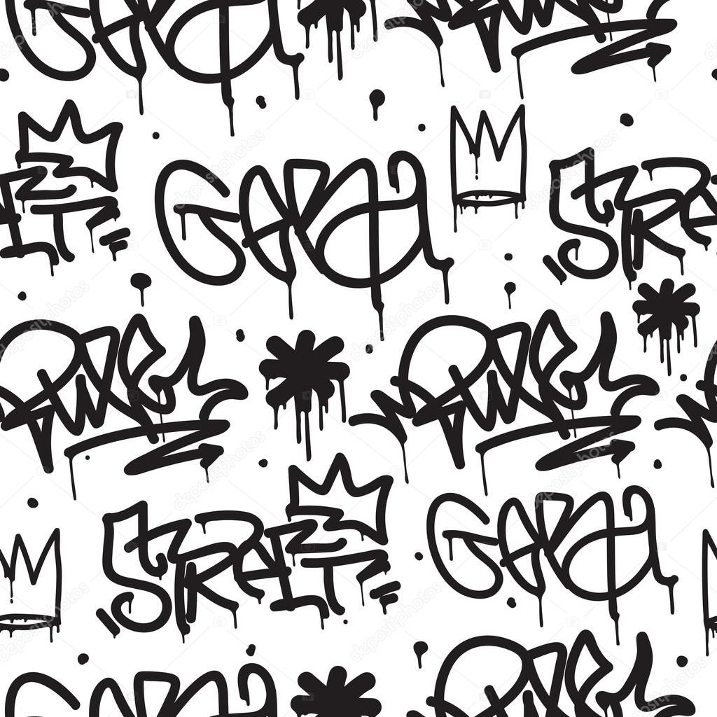 Detail Background Graffiti Hitam Putih Vector Nomer 51