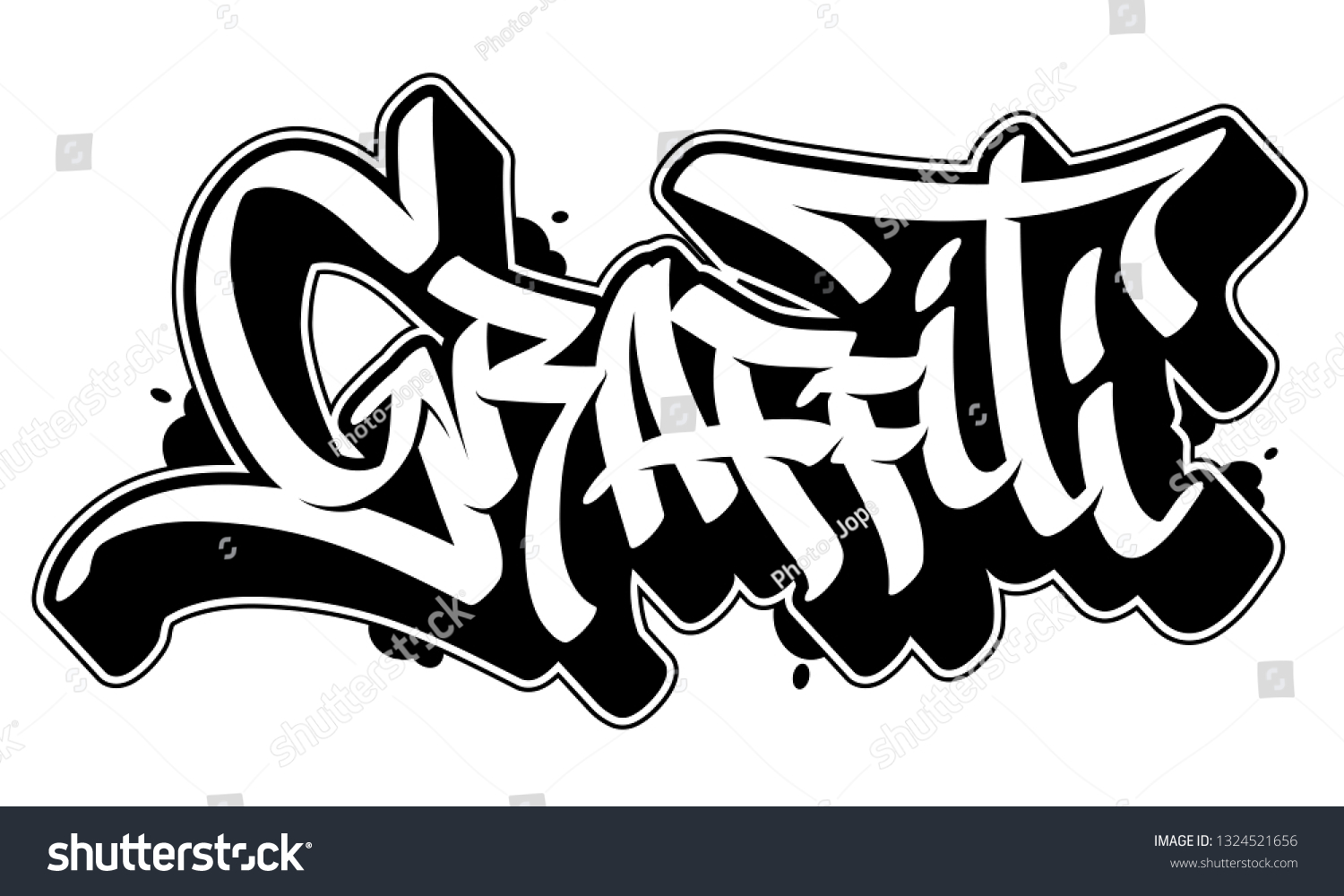 Detail Background Graffiti Hitam Putih Vector Nomer 53