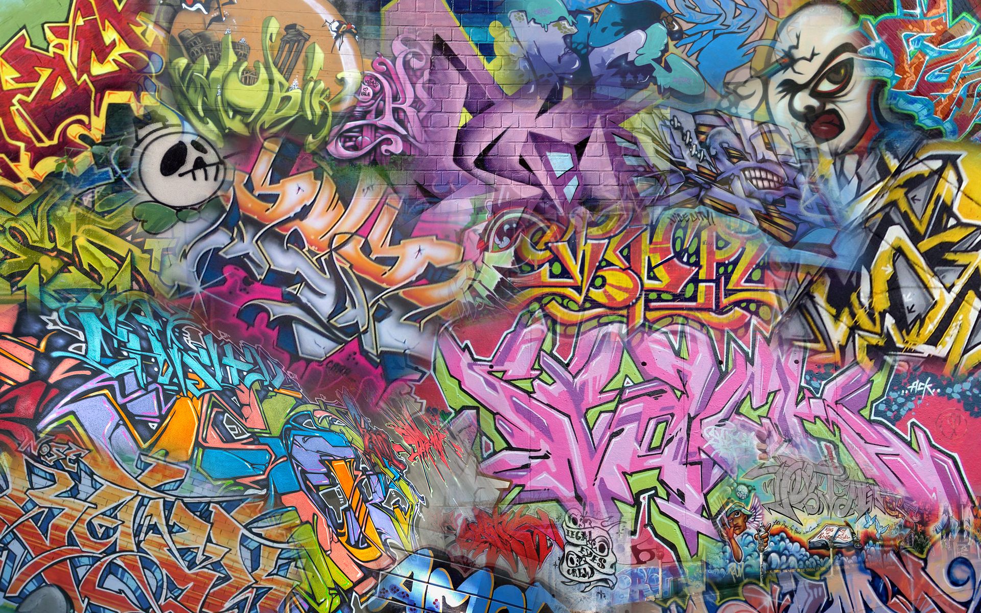 Detail Background Graffiti Modern Nomer 11