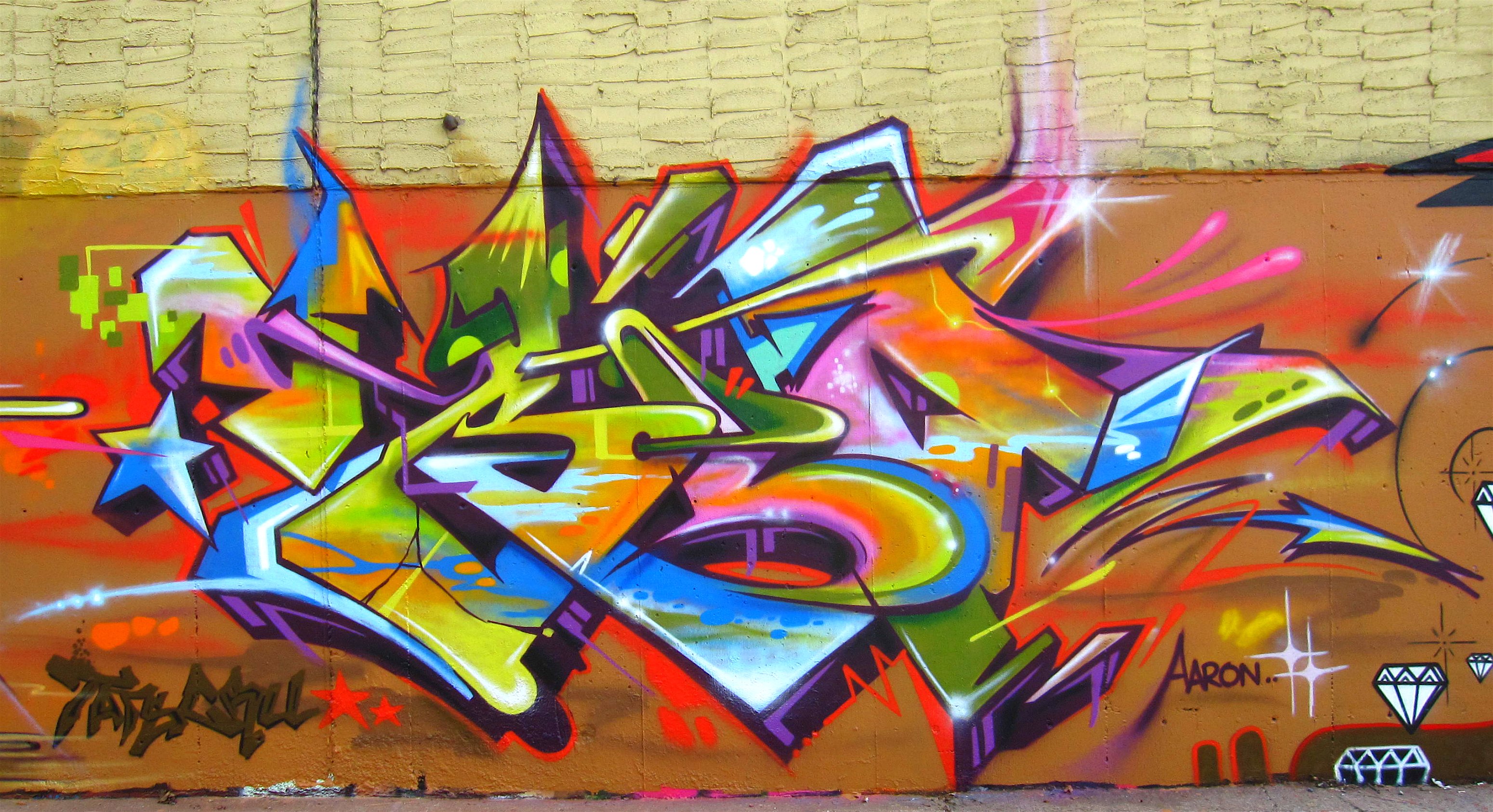 Detail Background Graffiti Modern Nomer 26