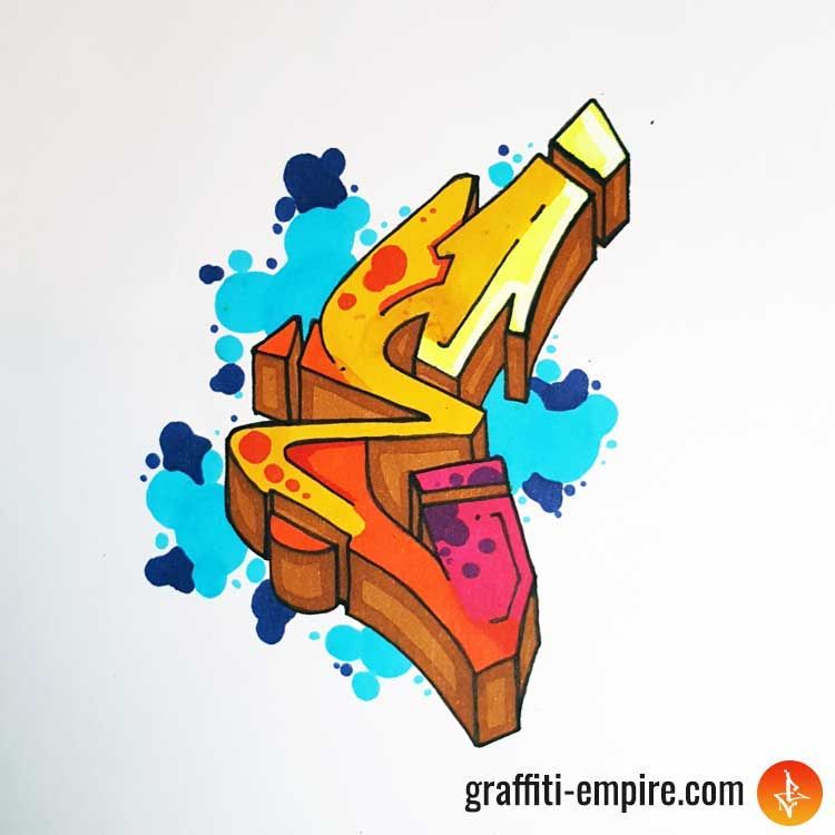 Detail Background Graffiti Style Bubble Nomer 32