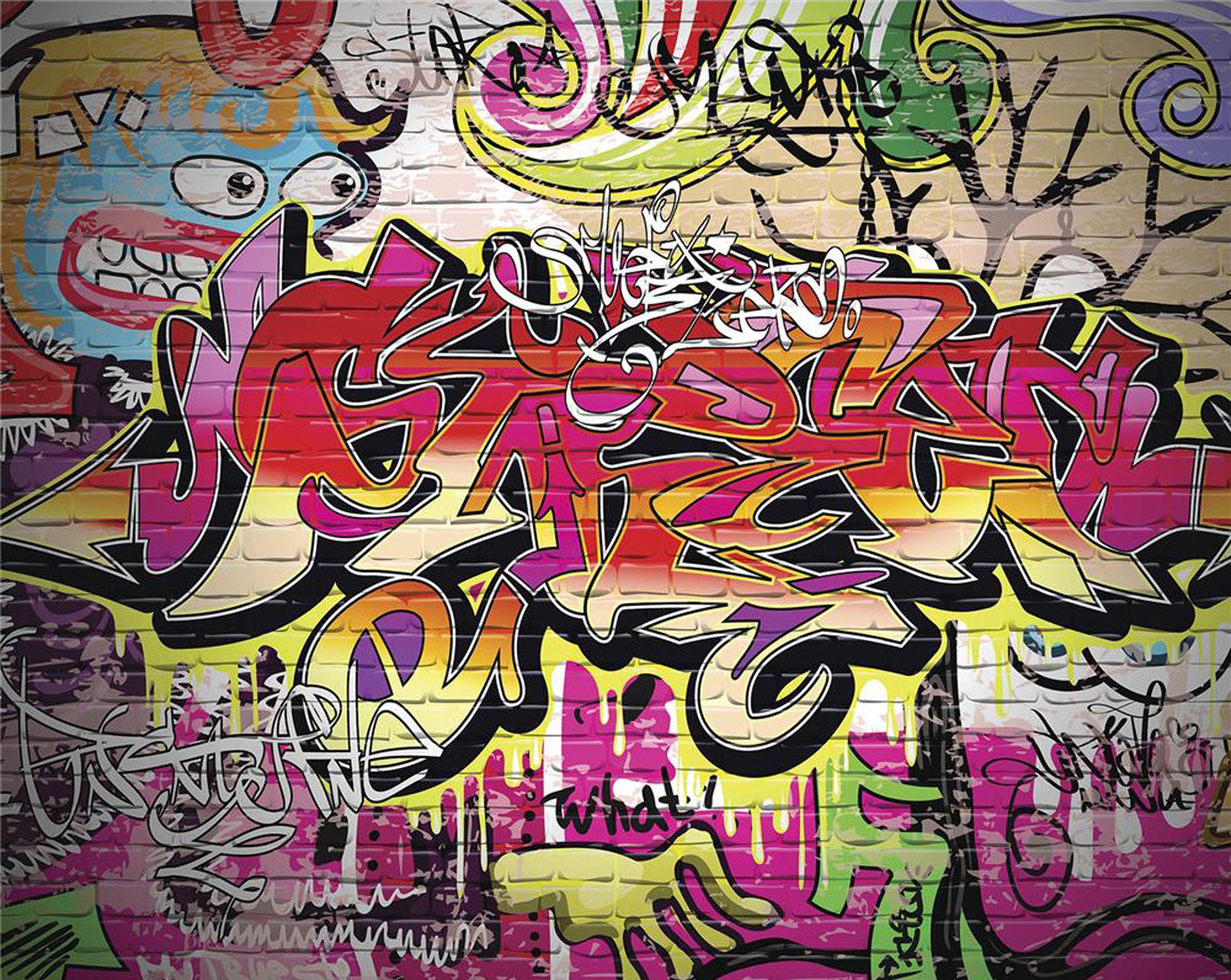 Detail Background Graffiti Wall Nomer 8