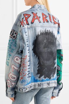 Detail Balenciaga Denim Jacket Graffiti Nomer 54