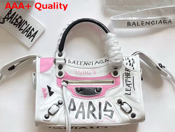 Detail Balenciaga Graffiti Bag White Nomer 17