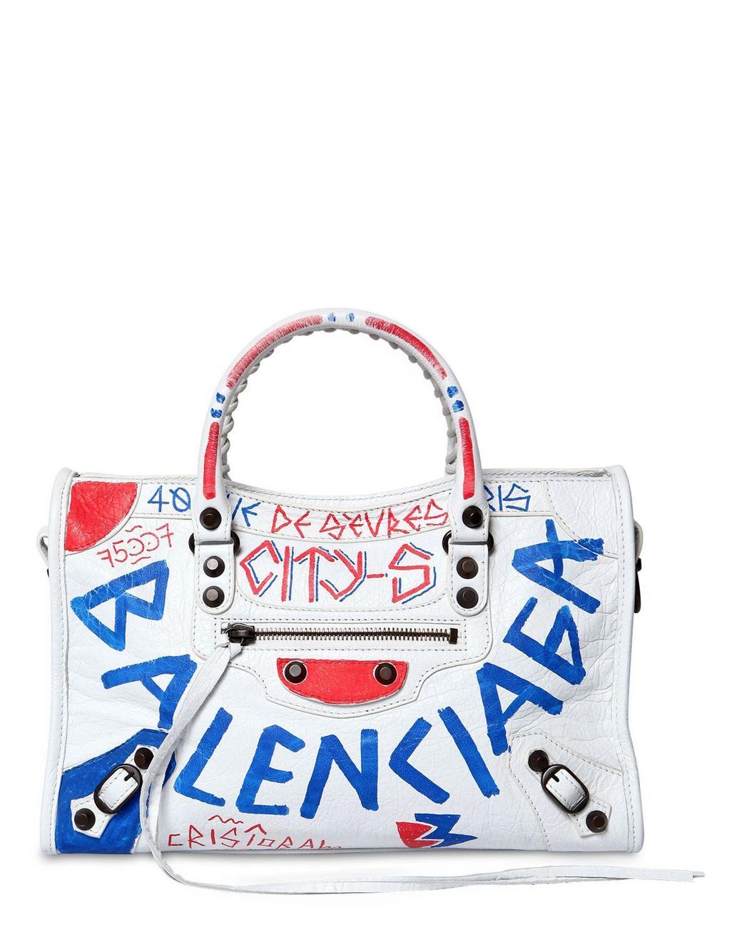 Detail Balenciaga Graffiti Bag White Nomer 22