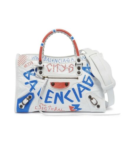 Detail Balenciaga Graffiti Bag White Nomer 8