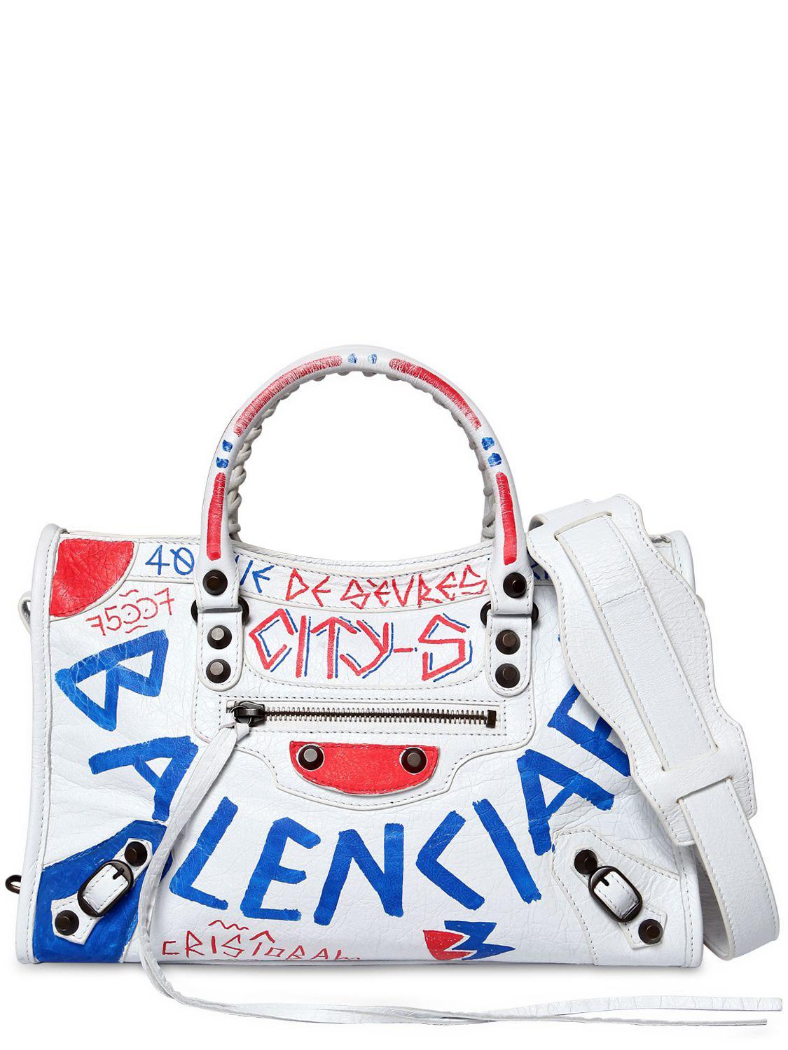 Detail Balenciaga Graffiti Bag White Nomer 9