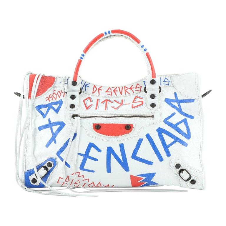 Detail Balenciaga Graffiti Bag White Nomer 10