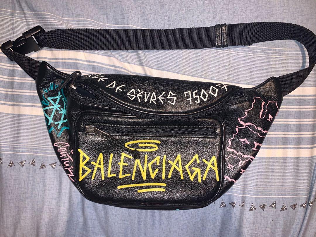 Detail Balenciaga Graffiti Bum Bag Nomer 7