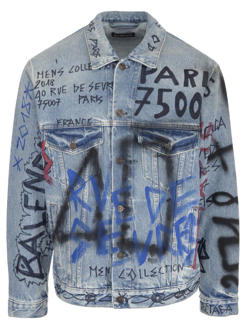 Balenciaga Graffiti Jacket - KibrisPDR