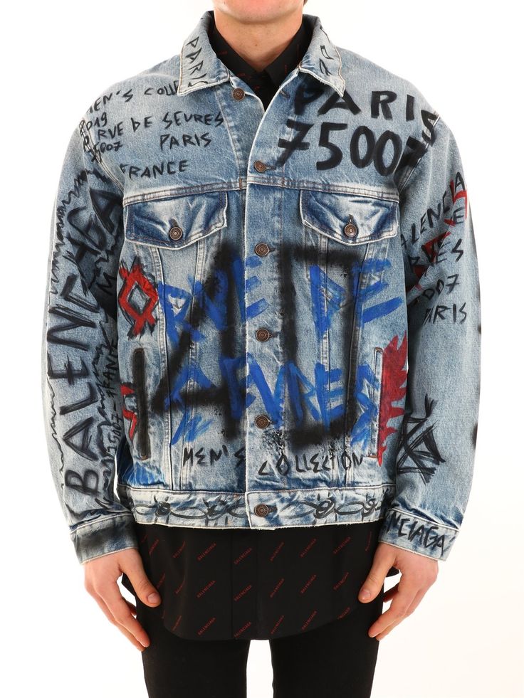 Detail Balenciaga Graffiti Jacket Nomer 38