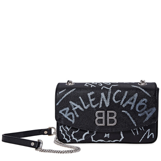 Detail Balenciaga Graffiti Wallet On Chain Nomer 17