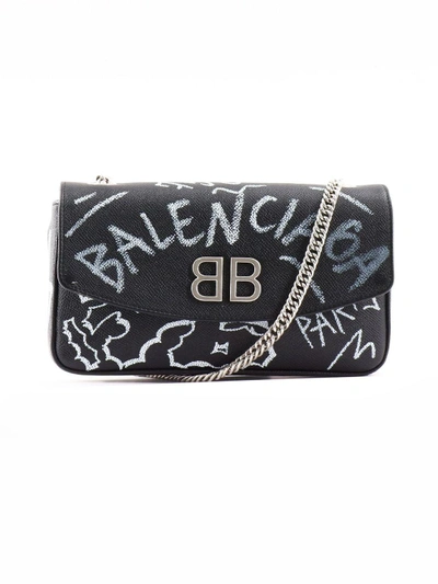 Detail Balenciaga Graffiti Wallet On Chain Nomer 21