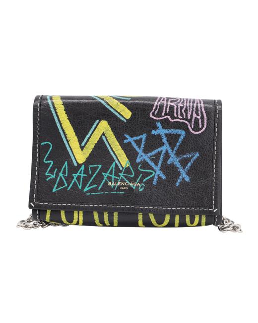 Detail Balenciaga Graffiti Wallet On Chain Nomer 25