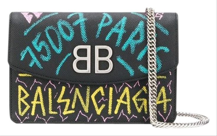 Detail Balenciaga Graffiti Wallet On Chain Nomer 9