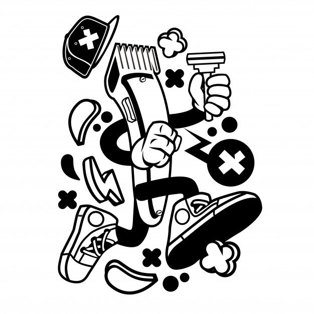 Detail Barber Shop Graffiti Vector Nomer 20