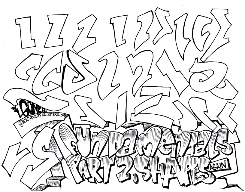Detail Basic Graffiti Alphabet Nomer 50