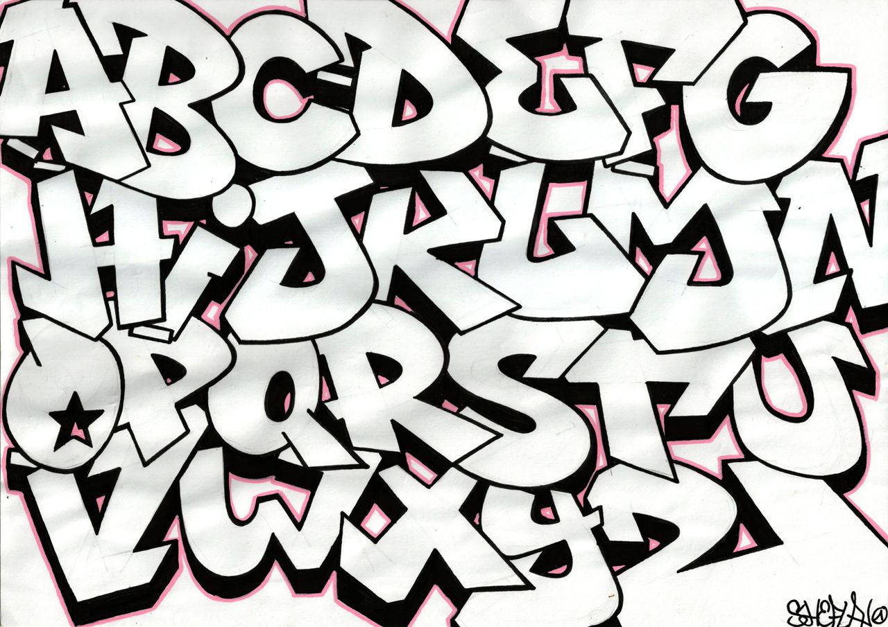 Detail Basic Graffiti Alphabet Nomer 9