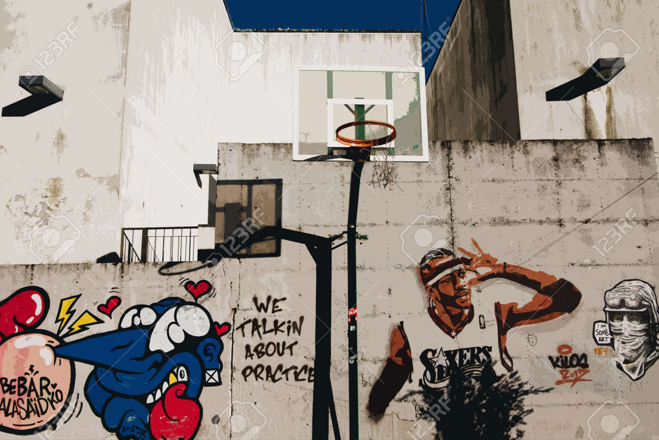 Detail Basketball Court Graffiti Nomer 5