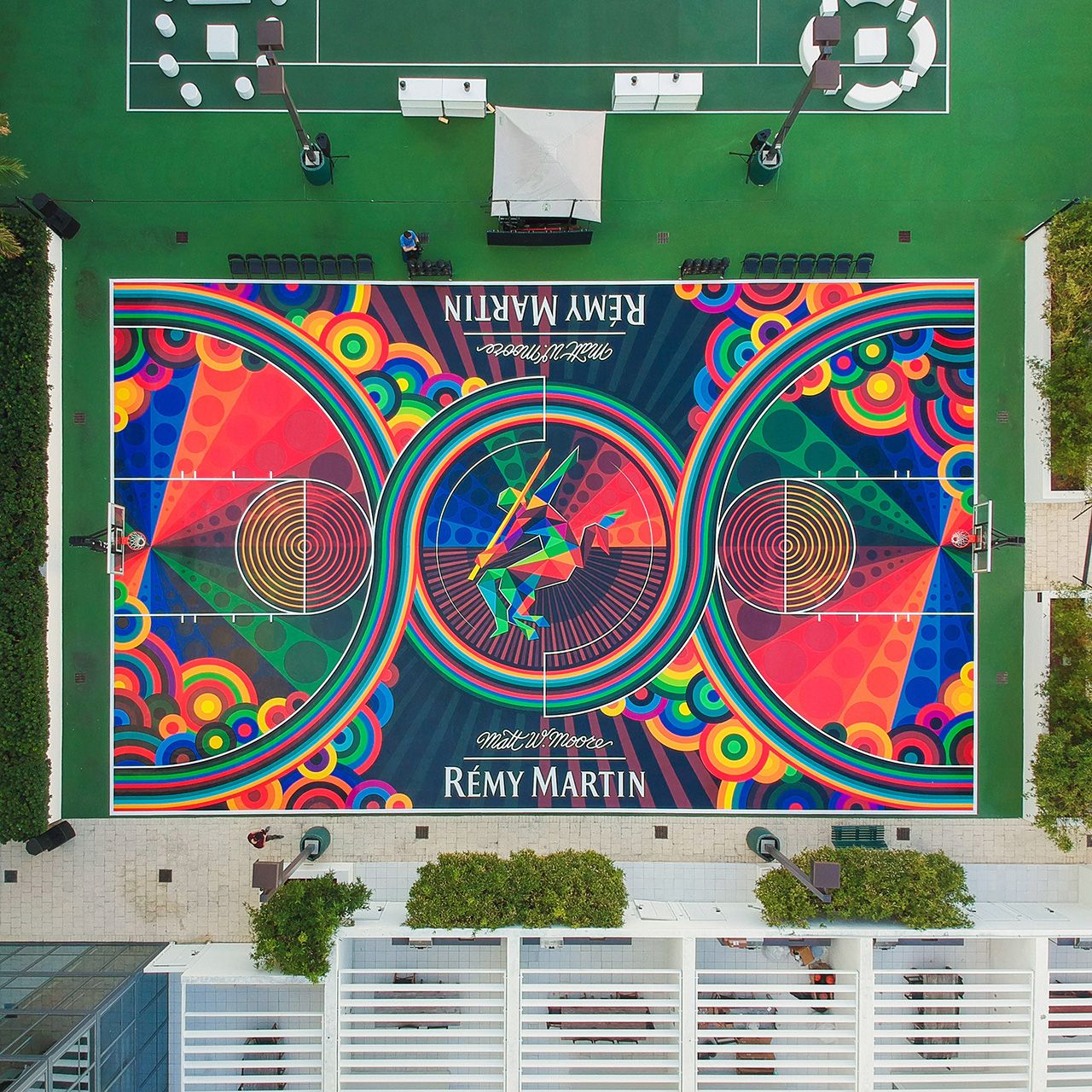 Detail Basketball Courts Designed With Graffiti Nomer 21