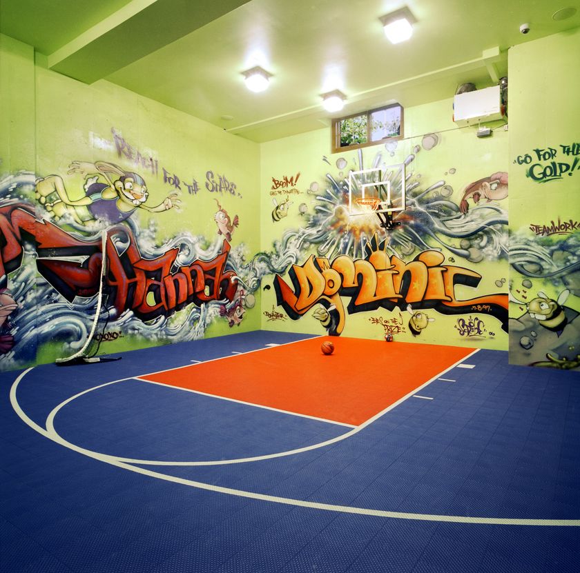 Detail Basketball Courts Designed With Graffiti Nomer 4