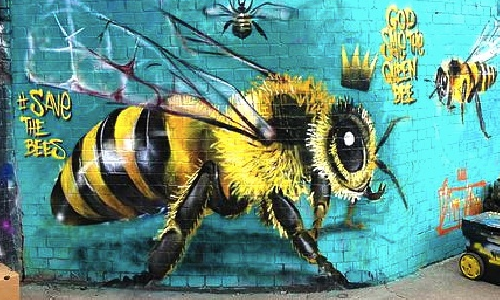 Detail Bee Graffiti Nomer 12