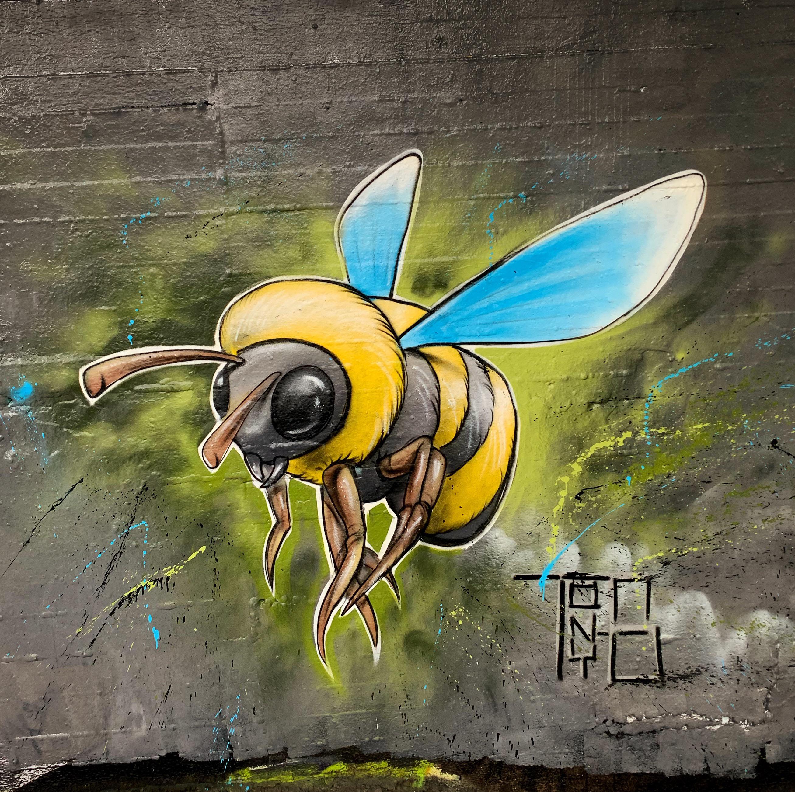 Detail Bee Graffiti Nomer 8