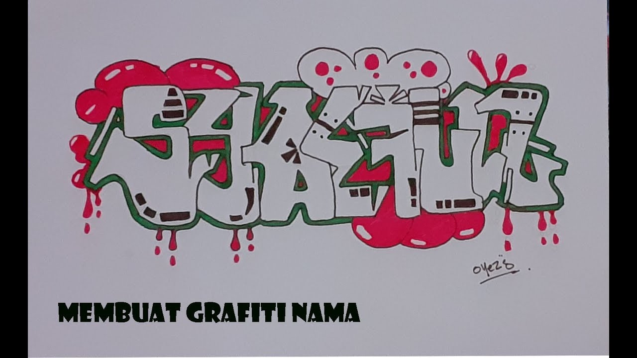 Detail Belajar Graffiti Nama Bengkel Nomer 4