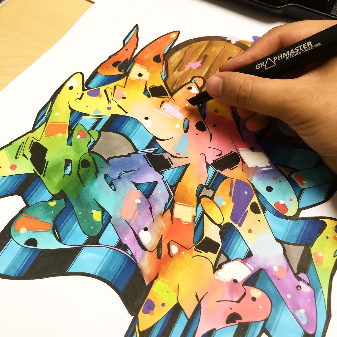 Detail Best Graffiti Sketch Markers Nomer 12