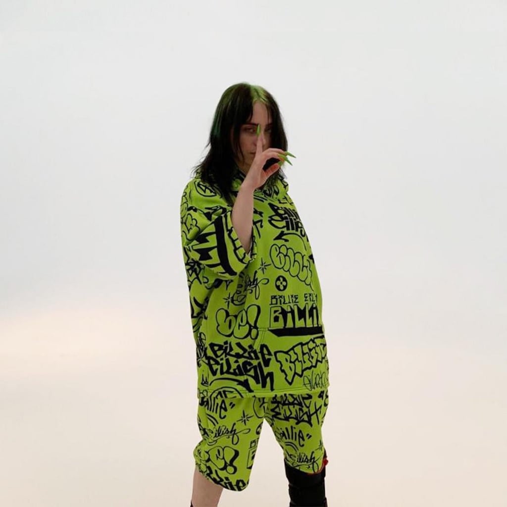 Detail Billie Eilish Graffiti Hoodie Nomer 15