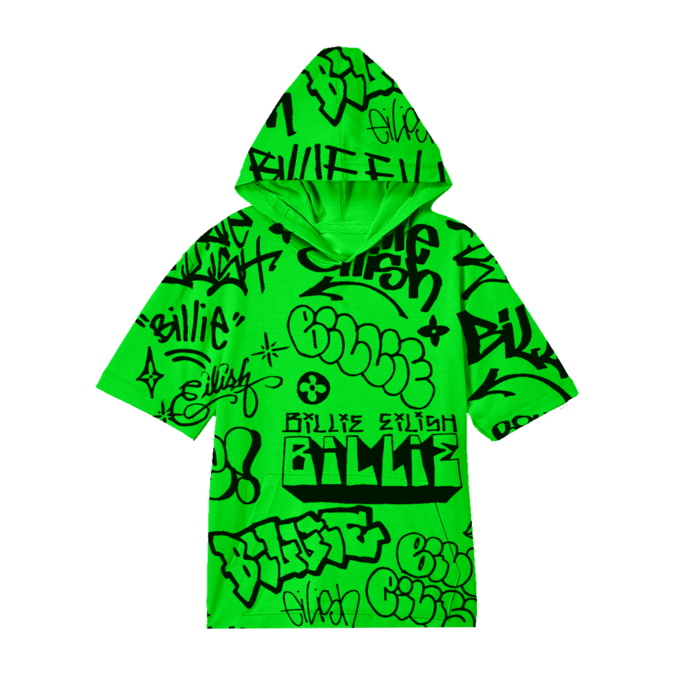 Detail Billie Eilish Graffiti Hoodie Nomer 3