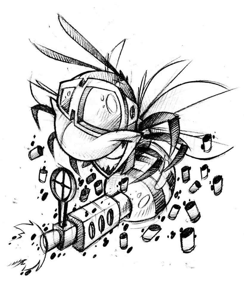Detail Biomechanical Graffiti Nomer 15
