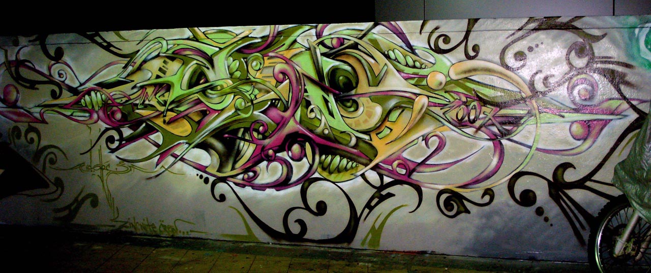 Detail Biomechanical Graffiti Nomer 38