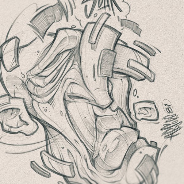 Detail Biomechanical Graffiti Nomer 45