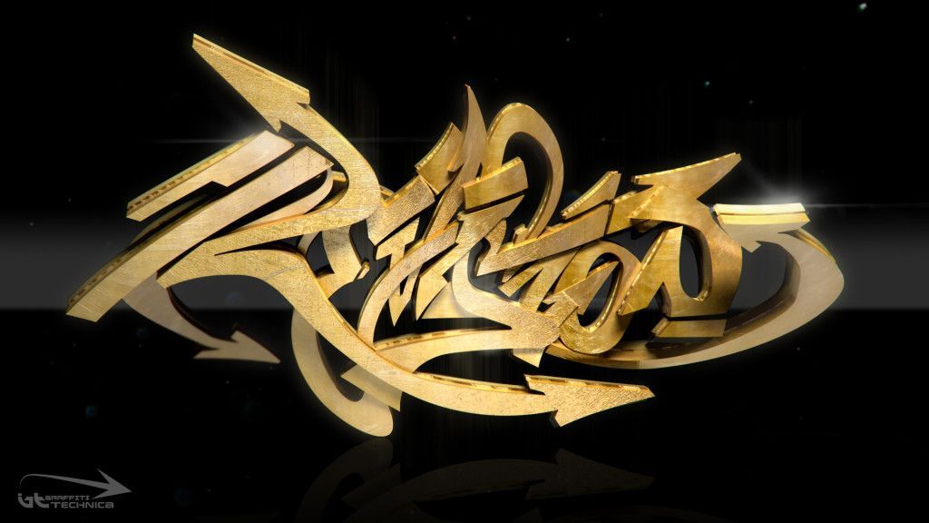 Detail Black And Gold Graffiti Wallpaper Nomer 2