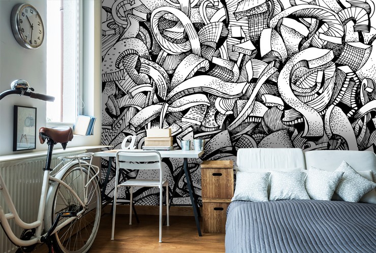 Detail Black And Grey Graffiti Wallpaper Nomer 24