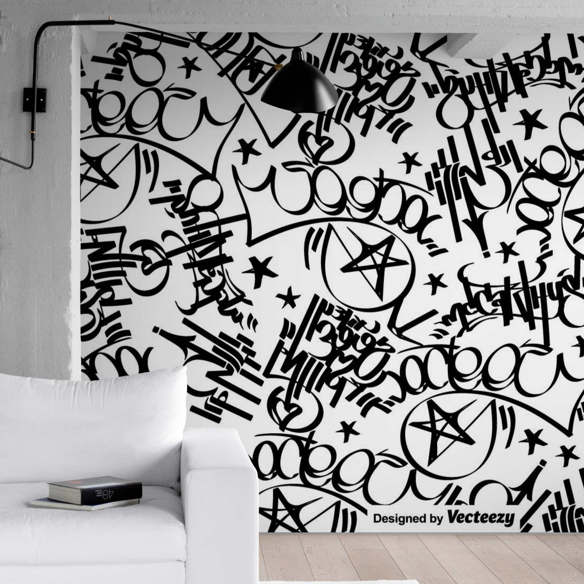 Detail Black And Grey Graffiti Wallpaper Nomer 34