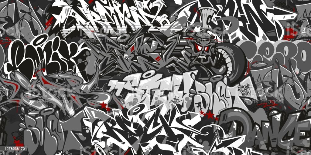 Detail Black And Grey Graffiti Wallpaper Nomer 7