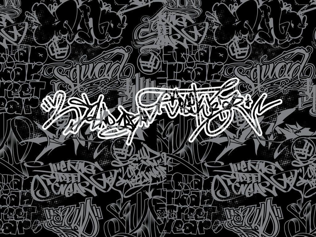 Detail Black And White Graffiti Wallpaper Nomer 25