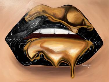 Download Black Graffiti Lips Nomer 50