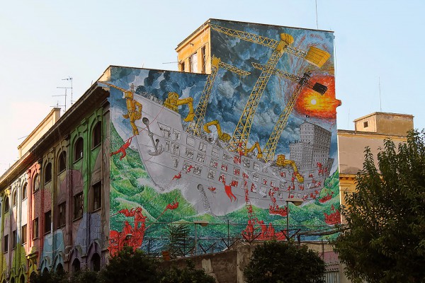 Detail Blu Graffiti Bologna Nomer 21