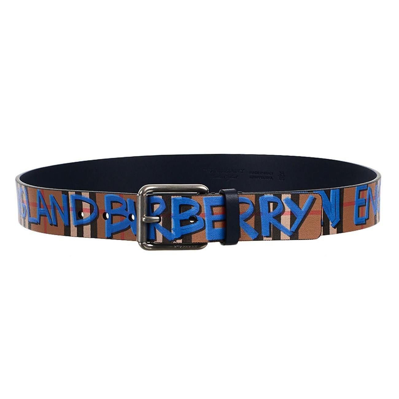 Detail Blue Graffiti Burberry Belt Nomer 28