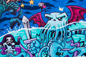 Detail Blue Graffiti Wallpaper Nomer 26