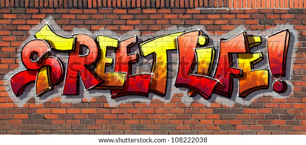 Detail Brick Graffiti Nomer 10