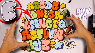 Detail Bubble Graffiti Name Alone Nomer 17