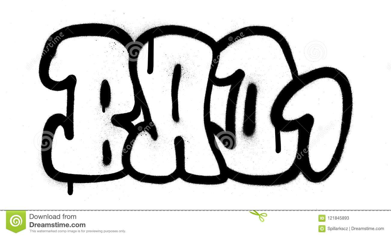 Detail Bubble Graffiti Name Alone Nomer 29