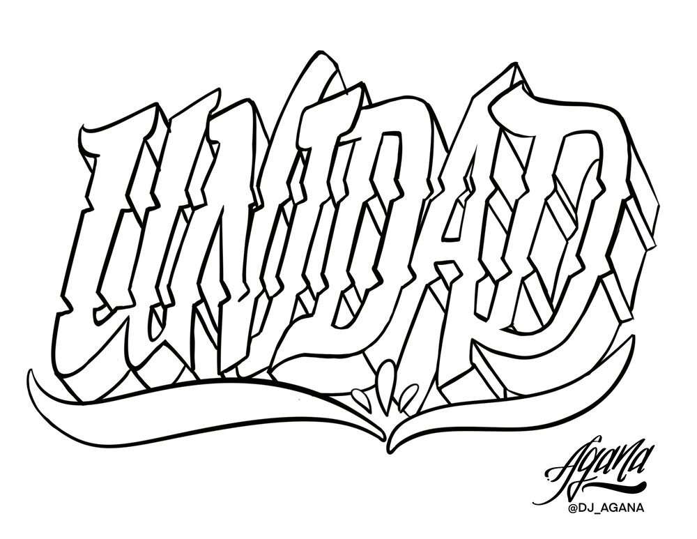 Detail Bubble Graffiti Name Alone Nomer 35