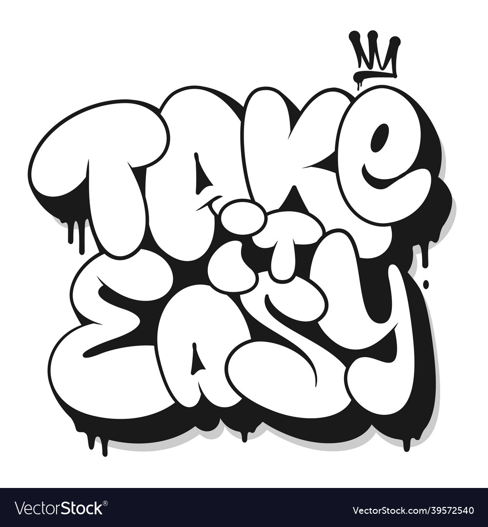 Detail Bubble Graffiti Name Alone Nomer 39